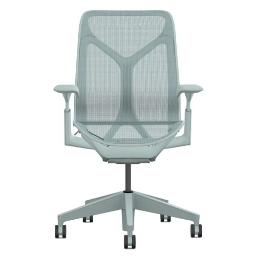 Кресло Herman Miller Cosm, средняя спинка, цвет Glacier, регулируемые подлокотники