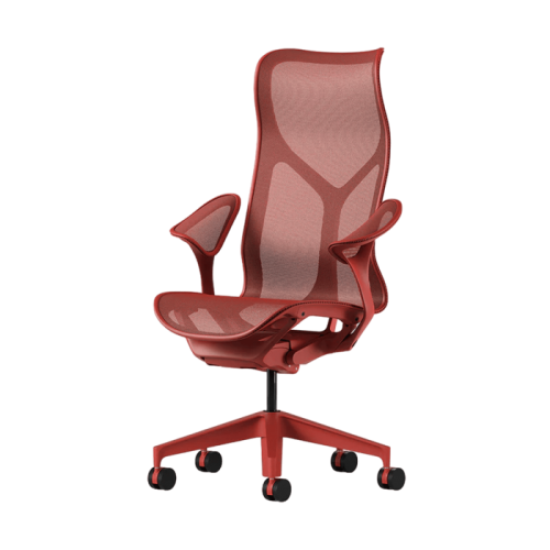 Кресло Herman Miller Cosm, высокая спинка, цвет Canyon, подлокотники «лепестки» (Leaf)