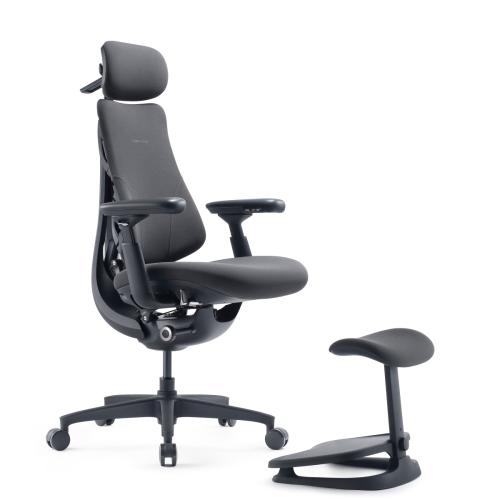 Кресло LiberNovo Dynamic Omni OC1 Gen (обновленная версия), размер 48 см, цвет Graphite, с подставкой для ног. Глобальная версия