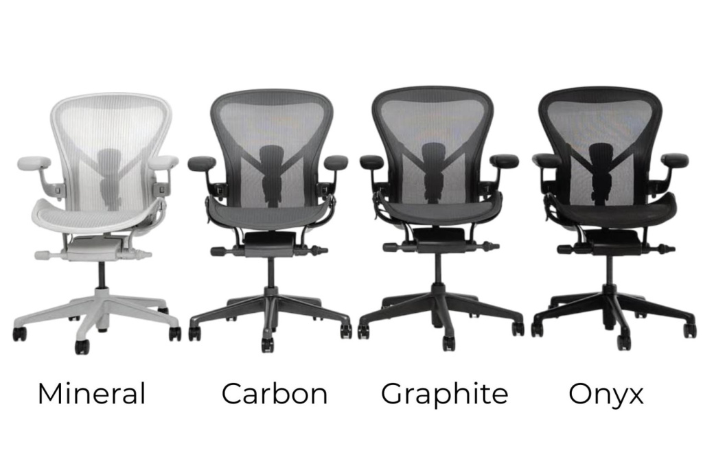 Цвета Herman Miller Aeron Remastered