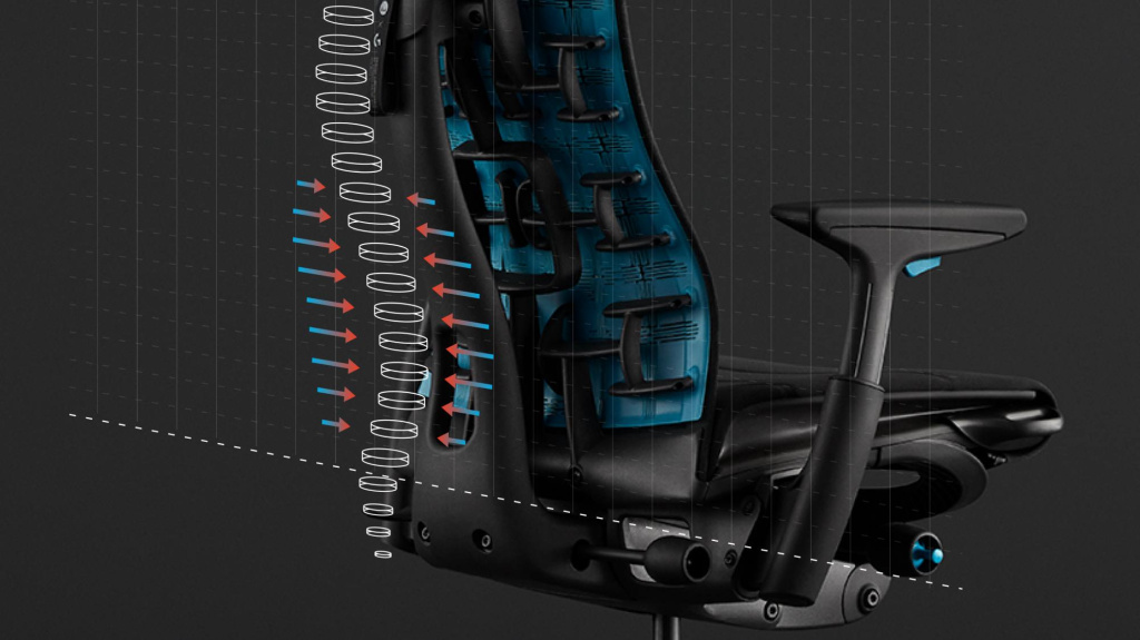 Динамическая поддержка спины Herman Miller Embody