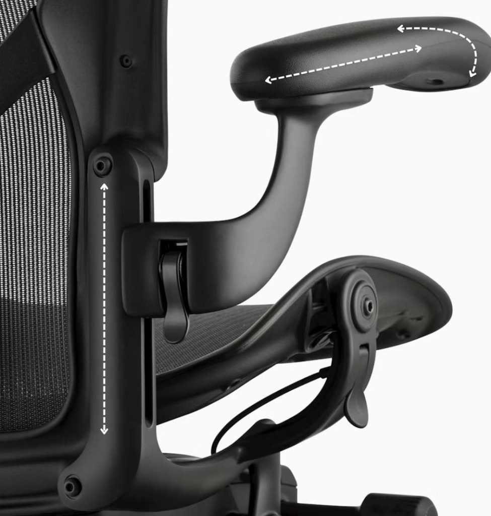Регулировки Herman Miller Aeron Remastered