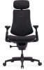 Кресло Libernovo Omni SE/S1, механическая версия, Obsidian Black, 45 cm, глобальная версия, с подставкой под ноги