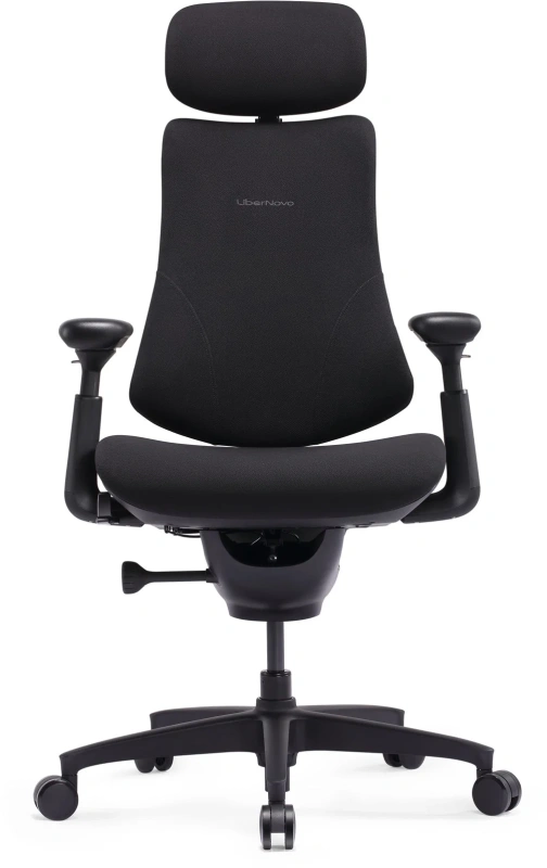 Кресло Libernovo Omni SE/S1, механическая версия, Obsidian Black, 45 cm, глобальная версия, с подставкой под ноги
