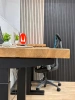 Стол Smart Desk, цвет подстолья белый / черный, размер от 120х60 см до 180х80 см (Черный, 120/60)
