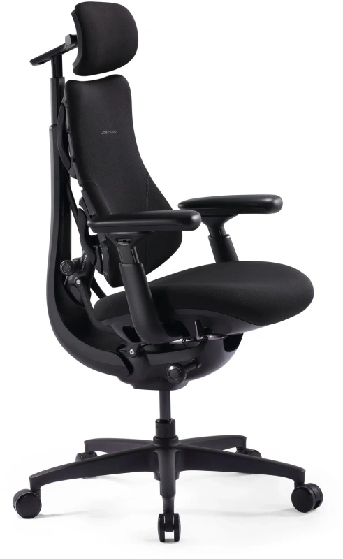 Кресло Libernovo Omni SE/S1, механическая версия, Obsidian Black, 45 cm, глобальная версия, с подставкой под ноги