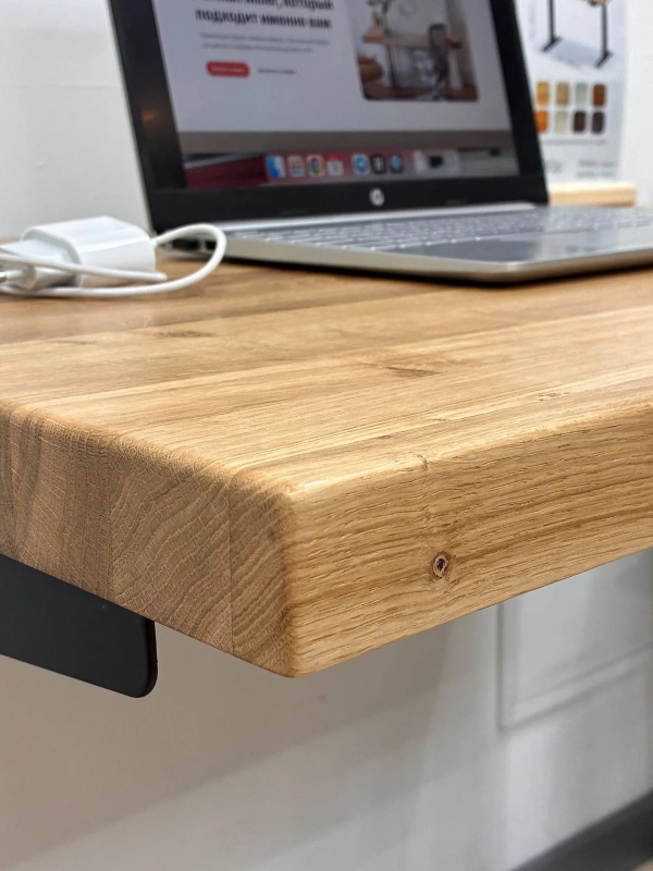 Стол Smart Desk, цвет подстолья белый / черный, размер от 120х60 см до 180х80 см (Черный, 120/60)