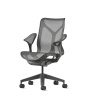 Кресло Herman Miller Cosm, средняя спинка, цвет Carbon, подлокотники «лепестки» (Leaf)