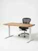 Стол Smart Desk, цвет подстолья белый / черный, размер от 120х60 см до 180х80 см (Белый, 140/70)