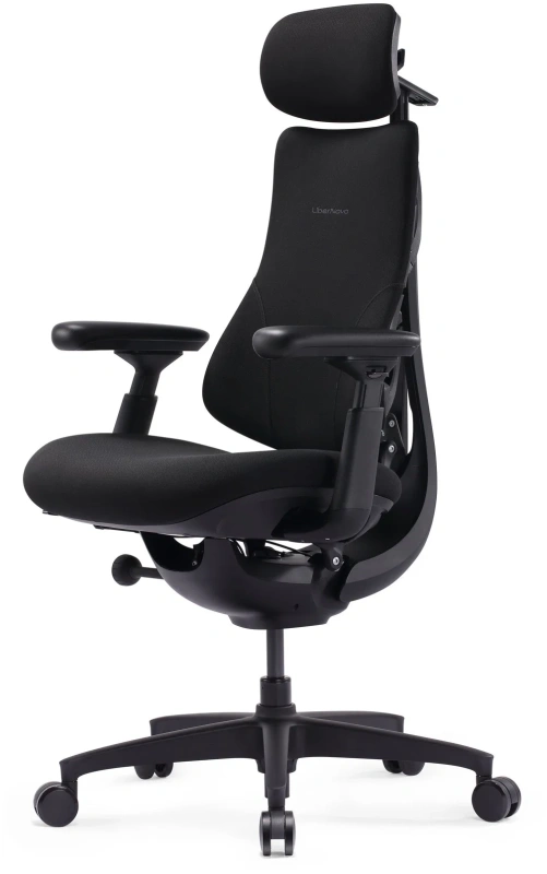 Кресло Libernovo Omni SE/S1, механическая версия, Obsidian Black, 45 cm, глобальная версия, с подставкой под ноги