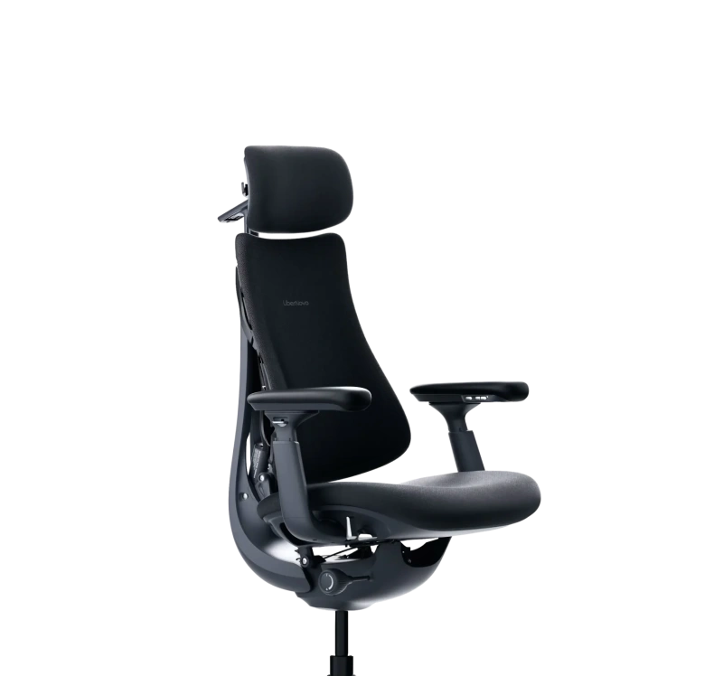 Кресло LiberNovo Omni Dynamic OC1 Midnight Black, 45 см, глобальная версия, с подставкой под ноги