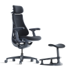 Кресло LiberNovo Omni Dynamic OC1 Midnight Black, 45 см, глобальная версия, с подставкой под ноги